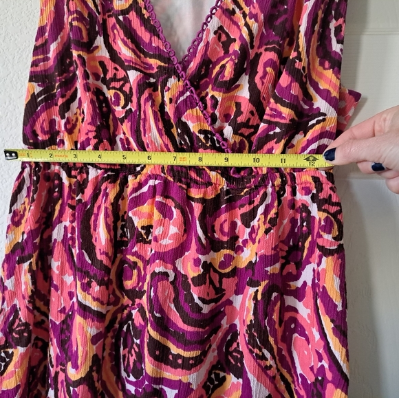 Merona Paisley Pattern Sleeveless Surplice Sundress Women's Size Medium - Picture 12 of 12